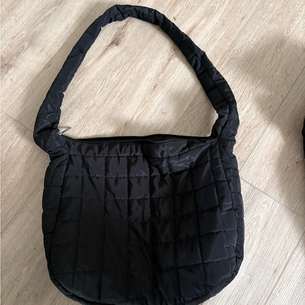 Black Quilted Shoulder Bag